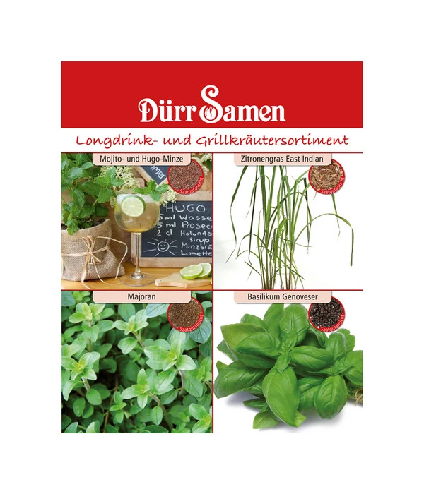 Dürr Samen Longdrink- Und Grillkräutersortiment 1 Dürr Samen Longdrink- Und Grillkräutersortiment