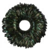 Dehner Kranz Bantam Feather, Grün/schwarz, Ca. Ø60 Cm