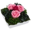 Dehner Keramik-Schale Mit Longlife-Rose Zina, Ca. B9,5/H6 Cm