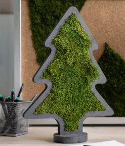 StyleGREEN Weihnachtsbaum Aus Waldmoos, Ca. B27/H37/T2 Cm -Deutschland Genussgarten Verkaufs-Shop 6429971 WE MO 002 MoosWeihnachtsbaumNoel37x27cmStylegreen