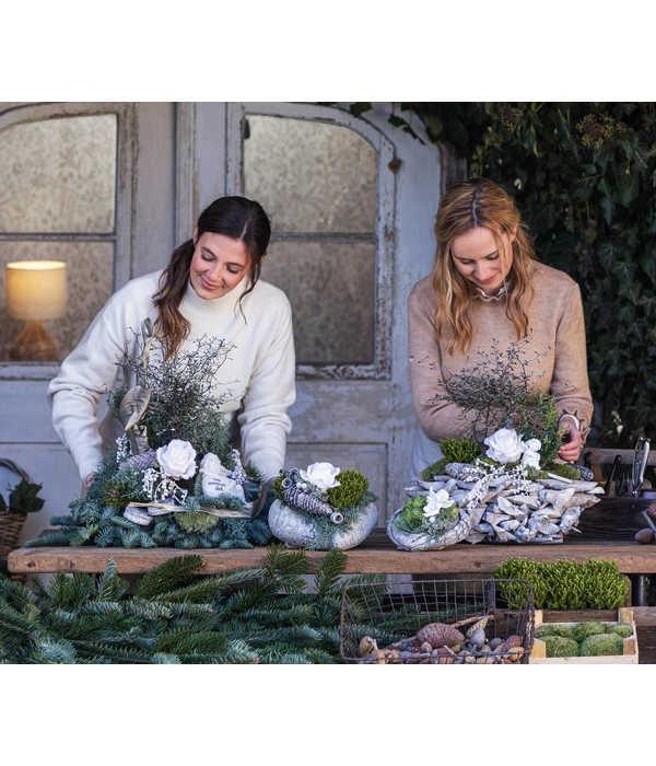 Grabgesteck Stille, Herzförmig, Ca. B20/H15/T20 Cm 2 Grabgesteck Stille, Herzförmig, Ca. B20/H15/T20 Cm – Bild 2