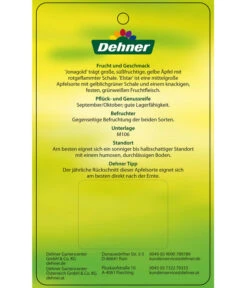 Apfel-Duo 'Jonagold'/'Elstar' 9 Apfel-Duo 'Jonagold'/'Elstar' -Deutschland Genussgarten Verkaufs-Shop 7639248 Apfel DuoJonagoldElstar Etikett 2