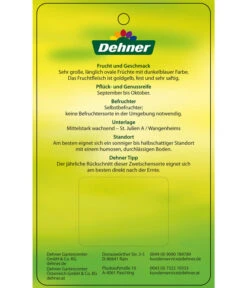 Zwetschge 'Haganta' -Deutschland Genussgarten Verkaufs-Shop 7662257 ZwetscheHaganta Etikett 2