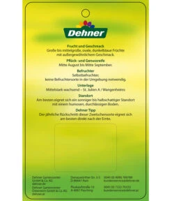 Zwetschge 'Jojo' -Deutschland Genussgarten Verkaufs-Shop 7692635 ZwetscheJojo Etikett 2